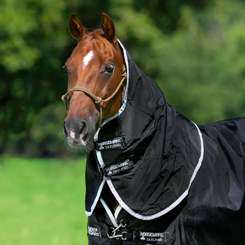 Horseware Rambo Supreme Hood 150g - Black/Silver